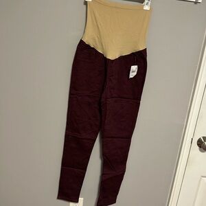 Indigo Blue Maternity maroon jeans - size Medium